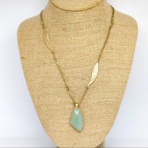 Chloe + Isabel Gilded Reeds Aventurine Pendant